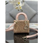 Dior Lady Mini Embroidery Colorful Bead Diamond Model: S0856